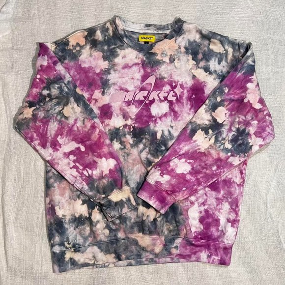 Urban Outfitters Market Cosmo Astro Tie-dyed Pullover Sweatshirt🌌✨🛸 - Picture 4 of 9